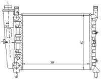Motor Radyatoru (388×322×34) Uno 55 / 60 Manuel