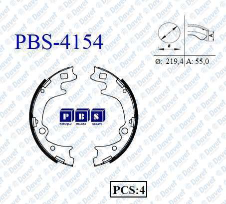 ARKA FREN BALATASI PABUC H100 KAMYONET 2004> BONGO K2500 2004>