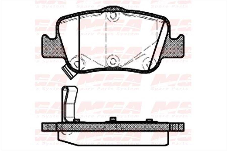 Balata Fren Arka - (Toyota: Corolla 07>12 - Aurıs 2013> ''1.4 D4D Dızel'')