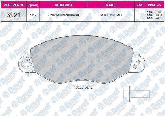 ON FREN BALATASI TRANSIT V184 00>06 (ONDEN CEKER)