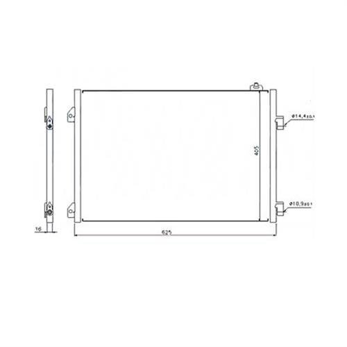 Klima Kondenseri Clıo Symbol 1.5 Dcı 04> (Mek) (590X405X16)