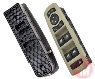 CAM AÇMA ANAHTARI ÖN SOL/SAĞ RENAULT FLUENCE (DÖRTLÜ + MERKEZİ KİLİT DÜĞMELİ + AYNA AYARLI)