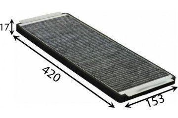 POLEN FİLTRESİ ASTRA F-CALIBRA-COMBO A-CORSA B-TIGRA (KARBONLU) (CUK4251)