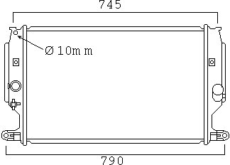 Radyatör Aurıs 2.0 D4D 07>Avensıs-Verso 2.0-2.2D4D 09>(Mek+Ac+Klimasız) (665X375X27)