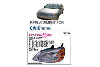 ON FAR SOL-(ELEKTRIKLI)-(HONDA: CIVIC ''SEDAN'' 01>03 )