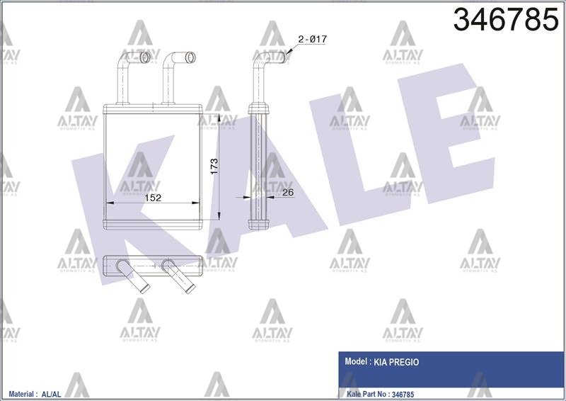 RADYATÖR KALORİFER PREGIO 02-05 2.5TCI BRAZING