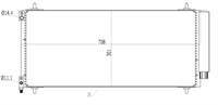 KONDENSER (CITROEN C5 II / C5 III / C6 - PEUGEOT 407 / 407 SW / 607) 708×301×16