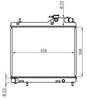 Motor Su Radyatoru Accent Admıra 03 05 1,5 Dızel 3 Sılındır Manuel (360×458×16)