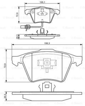 Ön Balata Audı A6-A8 2.0 3.0 Tdı 3.2 Fsı 06=>(Gdb1659)
