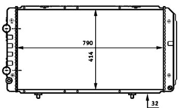 Motor Radyatoru Mekanık Boxer Jumper Ducato 2,0 Hdı 2,5D 2,5Td 2,8 2,8Td Olcu: (790×408×26) / (94 06)