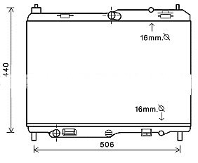 Motor Su Radyatoru Fıesta Vı 1,4Efı 16V 08>12 Otomatık Olcu: (350×558×18)