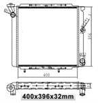 SU RADYATORU MEKANİK ( RENAULT : R9 KARB. ) 400×396×32