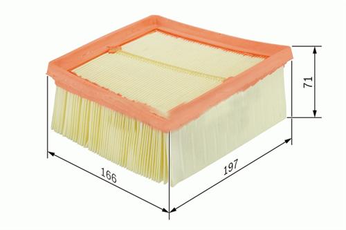 HAVA FILTRESI FIESTA VI 08 /> TRANSIT COURIER 14 /> B MAX ECOSPORT 13 />1,0ECO / 1,6TI / 1,4TDCI / 1,5TDCI / 1,6TDCI MAZDA II 1,6 MZ CD 11> EURO5