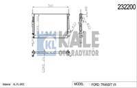 RADYATOR 1 SIRA ALB ( FORD : TRANSIT V347  2.2 2.4 06- ) KLIMASIZ