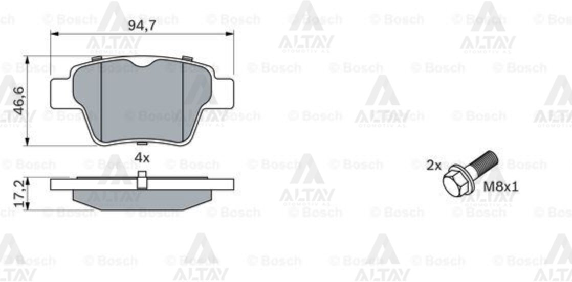 FREN BALATA 207 06-12 / 307 00-07 / C4 04-09 (ESPLI) ARKA