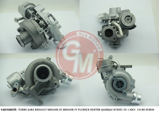 TURBOSARJ (EURO VI, K9K 1.5DCI 90BG) MEGANE III IV FLUENCE SCENIC III DACIA DUSTER , MERCEDES (OM607) X156 12> W176 12>18 W246 13>18 C117 13>18 CITAN 415 13>21