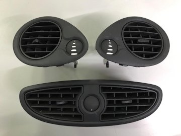 Havalandırma Izgarası (Orta+Sağ+Sol Komple Takım) Clıo Iıı (Mat Siyah)