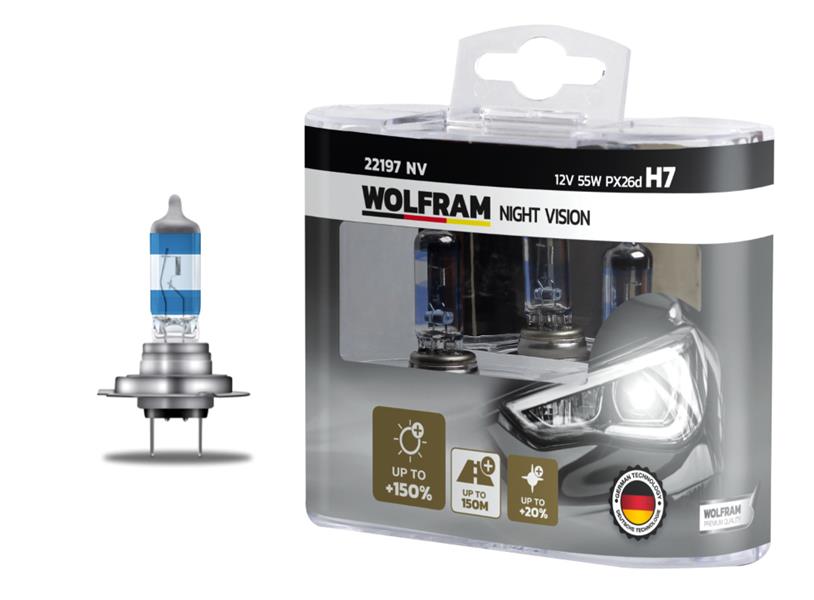 AMPUL 12V H7 55 PX26d NIGHT VISION +150% FAZLA + 20% BEYAZ IŞIK