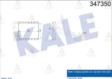RADYATÖR KALORİFER I-30 12-16 / ELANTRA 11-16 / CEED 12=>