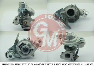 144116213R-TURBO CLIO IV-DUSTER-LOGAN- 1.5 DCİ K9K-MERCEDES CITAN 109CDI 90BG