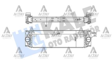 TURBO RADYATÖRÜ (INTERCOOLER) CRAFTER 12-16 BRAZING SEGMANLI BOĞAZ