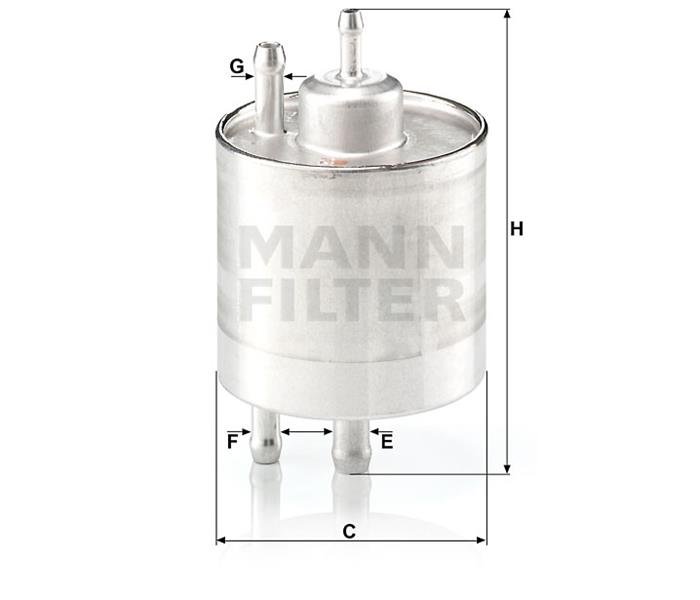 YAKIT FİLTRESİ MERCEDES A SERİSİ (W168) A140-A160-A190-A210-VANEO 1.6-1.9 97=>