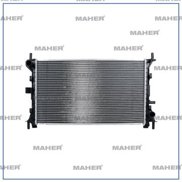 RADYATÖR SU FOCUS I  98-04 / 1.4 16V-1.6 16V-1.8 16V-2.0 16V M-T BRAZING