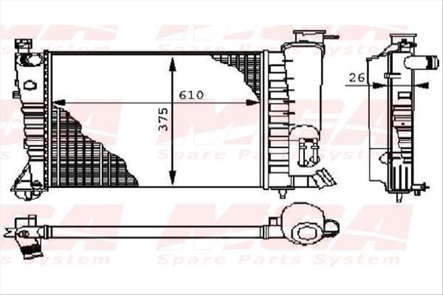 SU RADYATORU MEKANİK ( PEUGEOT : 306 18 XU7JP / CITROEN : ZX )