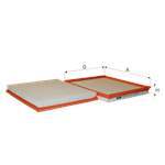 HAVA FILTRESI TRANSIT V347 2,2TDCI 140PS 07 /> TOURNEO CUSTOM V362 2,2TDCI 100PS / 125PS / 155PS 12 />