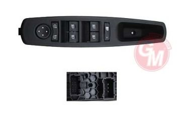 CAM ACMA ANAHTARI KUMANDA GRUBU RENAULT MEGANE III-FLUENCE (DORTLU + MERKEZI KILIT DUGMELI + AYNA AYARLI) 254000014R