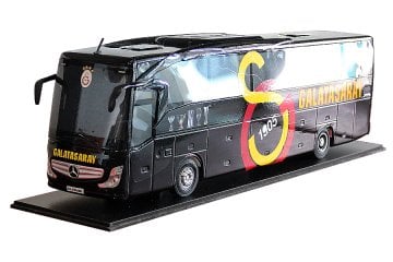 MAKET BOY:60-YÜKSEKLİK:18CM (1:22 ÖLÇÜ) MERCEDES TAKIM OTOBÜSÜ (GALATASARAY)