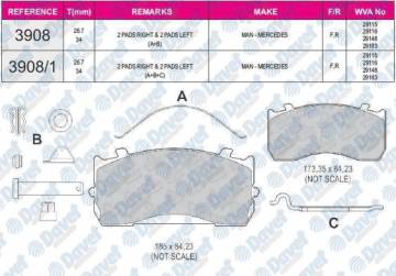 FREN BALATASI ON 26.7MM  MAN 12.180