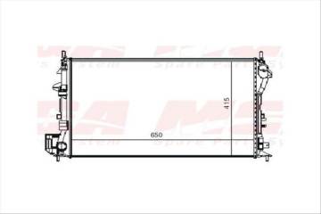 SU RADYATORU MEKANİK ( OPEL : VECTRA C SIGNUM 2.2 2.0 DTH / 2.2D 02-- ) 650×415×23