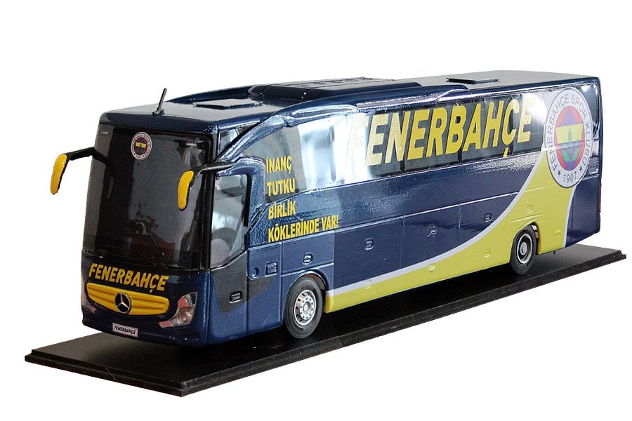 MAKET BOY:60-YÜKSEKLİK:18CM (1:22 ÖLÇÜ) MERCEDES TAKIM OTOBÜSÜ (FENERBAHÇE)