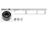 On Teker Rulmanı Abslı ( Fıat : Albea / Palıo / Sıena ) Xgb12132S02P