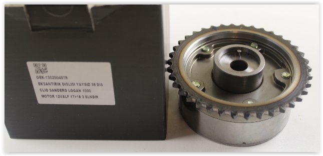 EKSANTRİK DİŞLİSİ YAYSIZ 38 DİŞ CLIO-SANDERO-LOGAN 1.0 12V (17-18) 3 SİLİNDİR