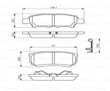 Fren Balatası Arka  Chrysler/Jeep/Lancer Bm