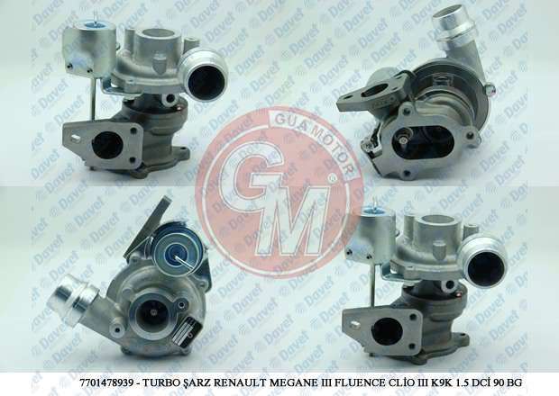 TURBO CLIO III-IV FLUENCE-KANGOO-MEGANE III-SYMBOL-LOGAN-SANDRO 1.5DCI (75/90PS)