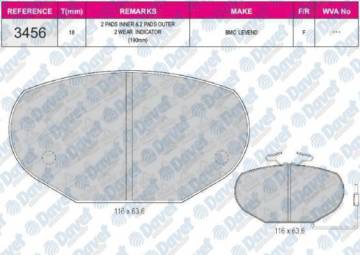 FREN BALATASI ON FISLI BMC NISSAN LEVEND 98->