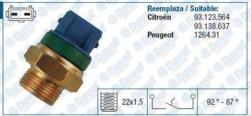 FAN MUSURU (SU RADYATORU UZERINDEKI) / (92 / 87 DEG) PARTNER BERLINGO AX XANTIA P306 XUD7 / XUD9 / DV8 < 02