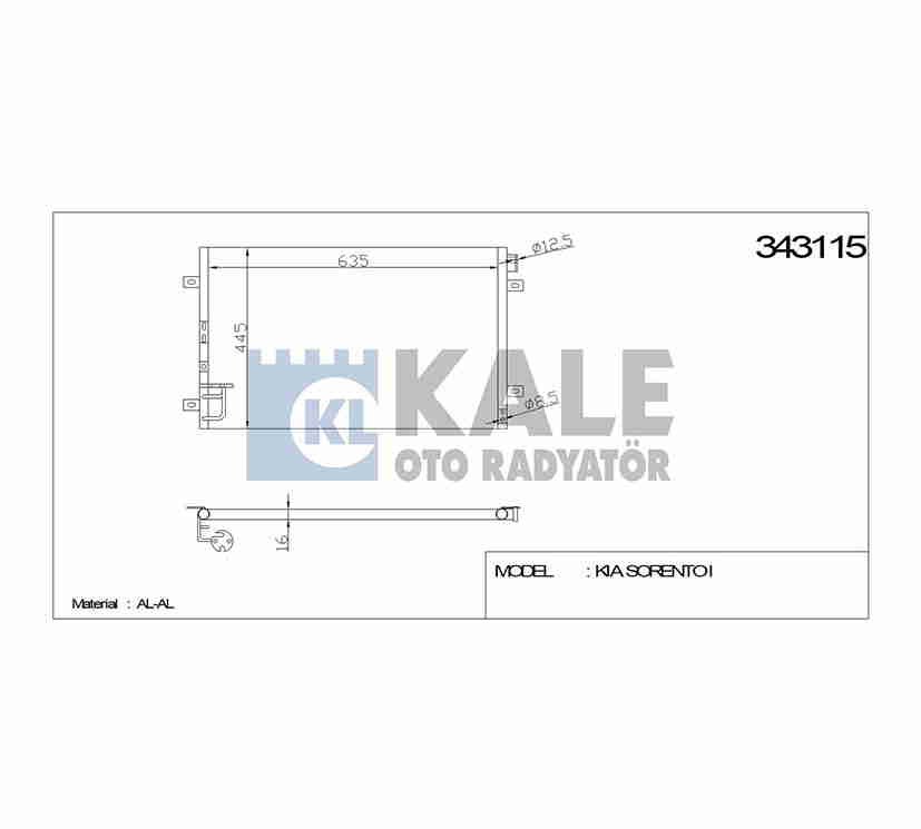 RADYATÖR KLİMA SORENTO 03-06