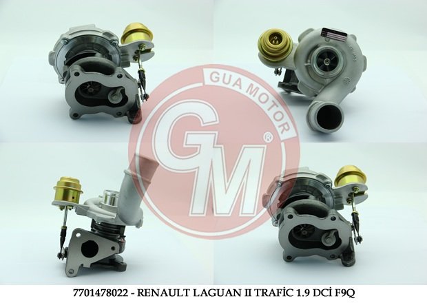7701478022-TURBO LGN II-TRAFIC II-MASTER II-MGN 1.9 DCİ (F9Q)-MOVANO-VIVARO 1.9 DTİ