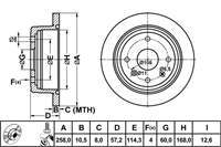 Fren Dısk Arka Duz 258-4 ( Chevrolet: Lacettı 04 - 10 )