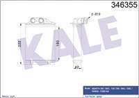 KALORİFER RADYATORU MEKANİK (FIAT: 500 / 500C - FIAT 500 / 500C / 500L  1.3 13- / PANDA -/ ALFA ROMEO: GIULIETTA  2.0 JTDM  10- /  FORD KA  07-)