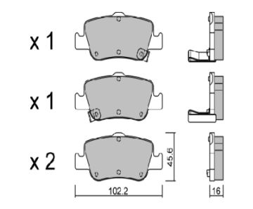Fren Balatası Arka D2299M - 583022Va30 - 583022Va50 Corolla (E15) 1.4 D4D : Corolla (E18) 14- : Aurıs (E15, E18) 07- : Accent Blue/I30/Ceed/Rıo 12- Benzin-Dizel
