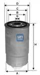 FILTRE MAZOT - ( FIAT: DUCATO 1.9D-1.9TD-2.4D-2.4 TD 82-02 / PUNTO 1.7D-1.7TD 94-00 // FORD: TRANSIT 2.4D // PEUGEOT : BOXER // CITROEN : JUMPER 2.5D TD // HYUNDAI : ACCENT-ERA 07>09 / ACCENT 03>06 ADMIRE 1.5 CRDI / MATRİX 05-10 CRDİ / GETZ 03- CRDİ