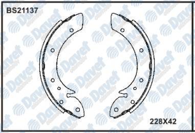 ARKA FREN BALATASI PABUC PARTNER-BERLINGO 96-08 XSARA-PICASSO 04-> MEGANE SCENIC 98-> 228x42mm