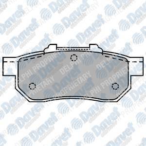 ARKA FREN BALATASI HONDA CIVIC 92-00 / JAZZ / CITY 04-> / CRX / INTEGRA 88-97