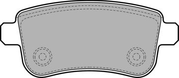 FREN BALATASI ARKA MEGANE IV 15>/MEGANE III 08>/SCENIC III 08>/FLUENCE 08> OTOM. EL FREN SISTEMLI