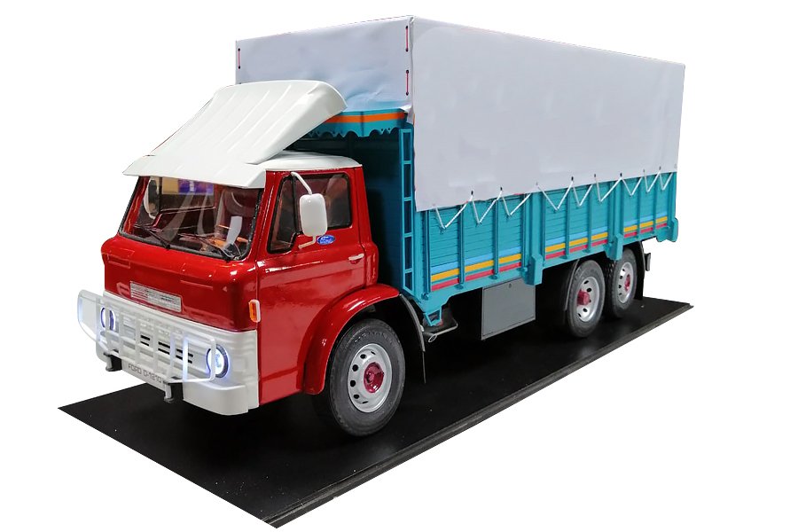 MAKET BOY:77-YÜKSEKLİK:27 CM (1:10 ÖLÇÜ) FORD 1210 KAMYON (IŞIKLI)